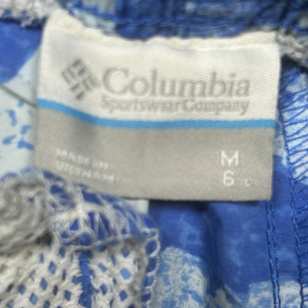Columbia PFG Super Backcast Shorts Trunks Men's M Blue Fish Print *NO MESH LINER - Picture 6 of 10